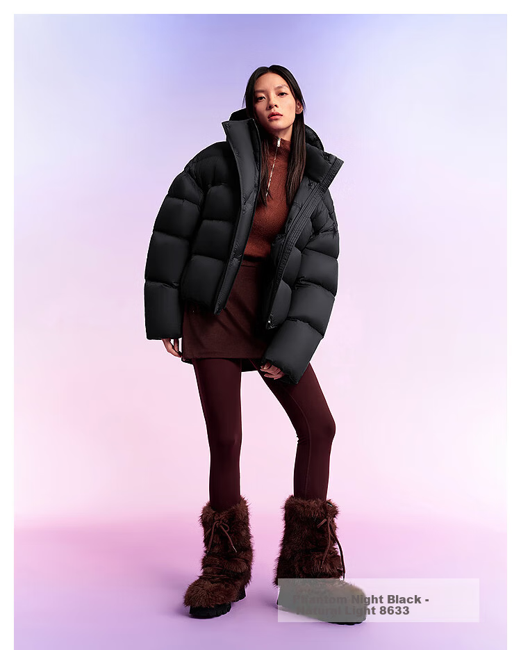 Bosideng Women's Winter 90% Down Puffy Thickened Hooded Jacket Warm Coat Mall Hot Sale Same Style 20