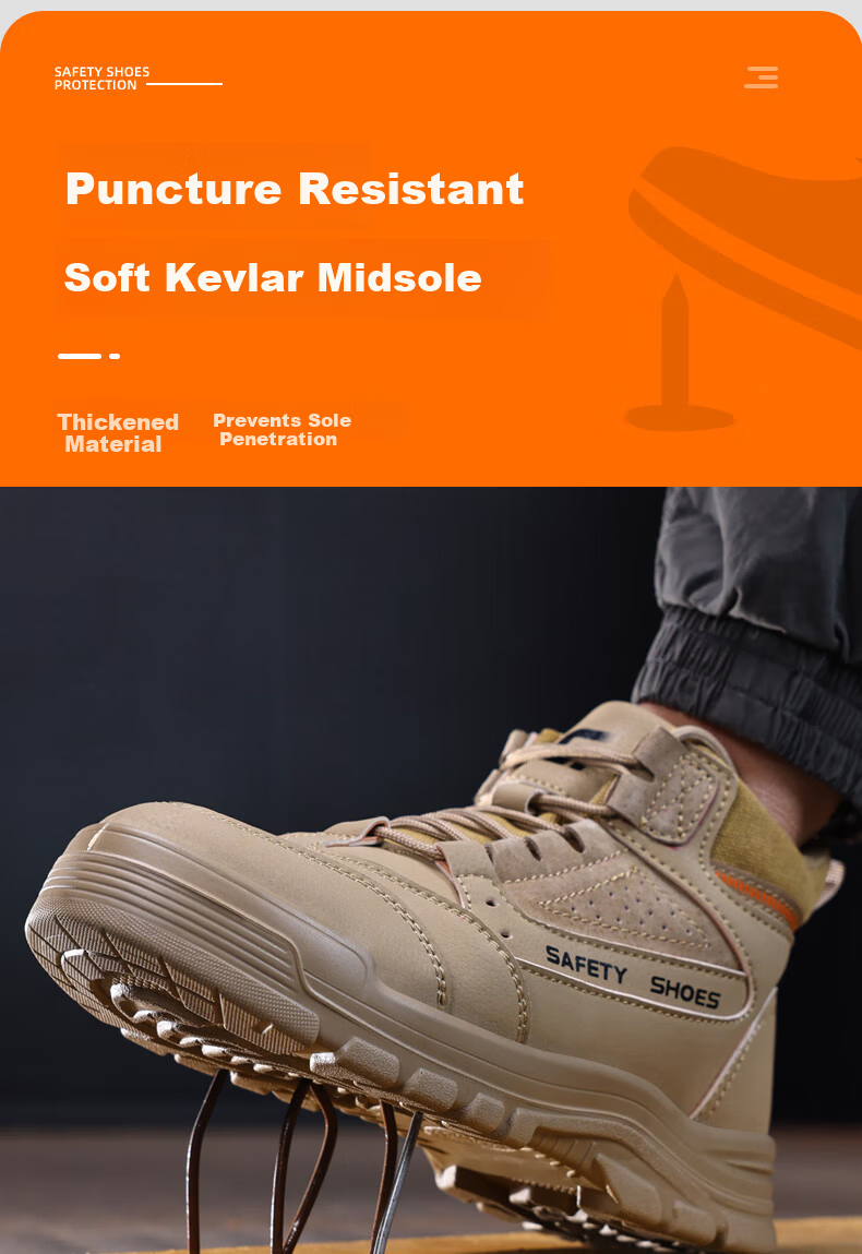 Jingtu Men's High-Top Insulated 10KV Anti-Smash Anti-Puncture Work Electrician Safety Shoes E3087BK-J Size 41 7
