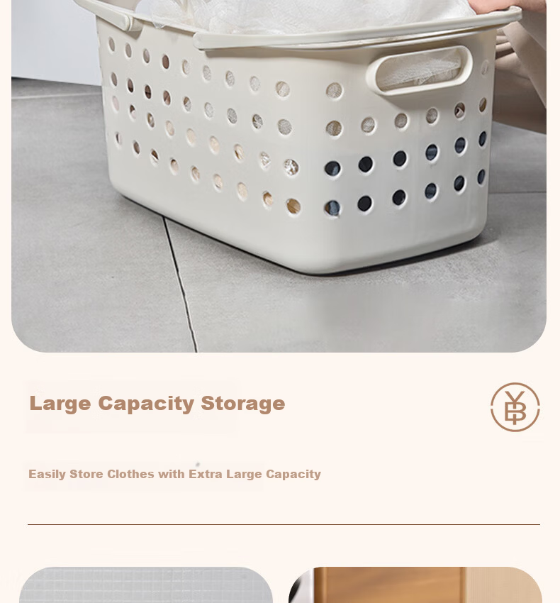 Bingyou Bath Basket Handheld Shower Basket Bathroom Toiletries Storage Basket Small Laundry Basket 6