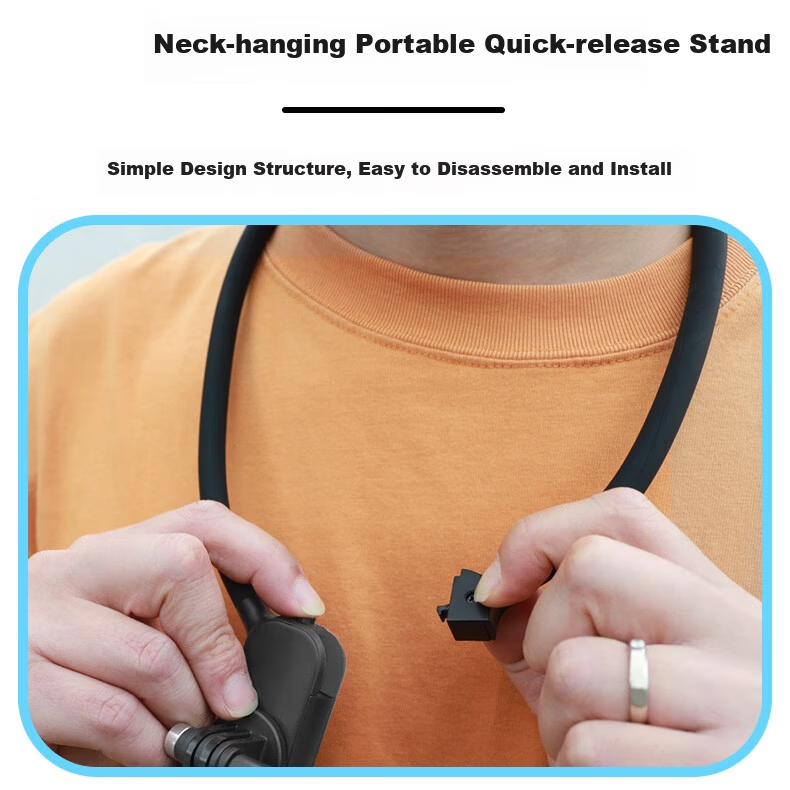 Qiye Magnetic Neck Phone Holder Magsafe Compatible First-Person Live Streaming Video Recording Extended Repair Unboxing Stand 4