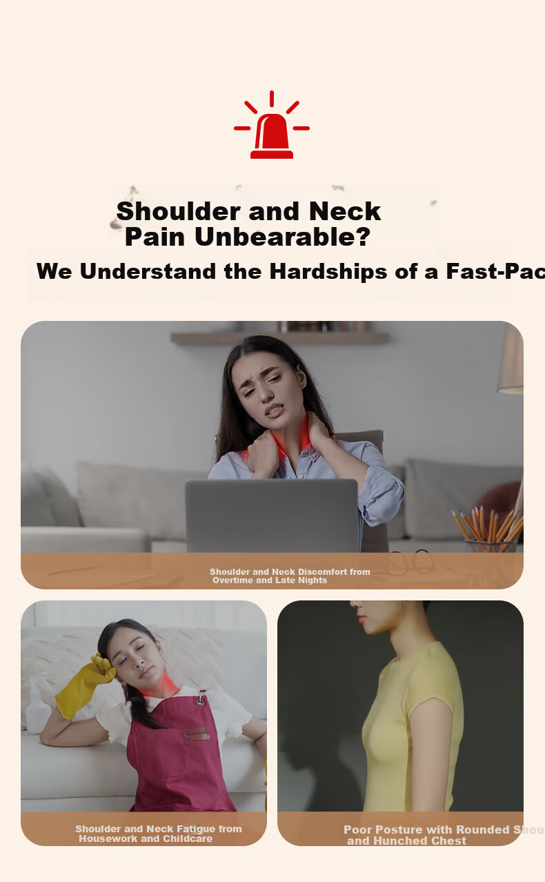 SKG Cervical Massager H5 Premium Moxa Edition Shoulder Neck Waist Back Massager Shawl Strong Kneading Moxibustion Mugwort Heat Therapy Practical Birthday Gift for Parents and Partners 1