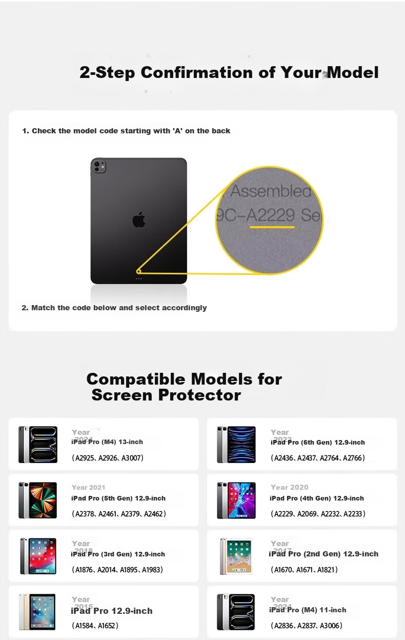 Gnoson Tempered Glass Screen Protector for iPad Air 11-inch 2025/2026 M3/M2 Chip Full Coverage Electroplated Anti-Scratch Dust-Free Easy Installation Tablet Screen Protector 2