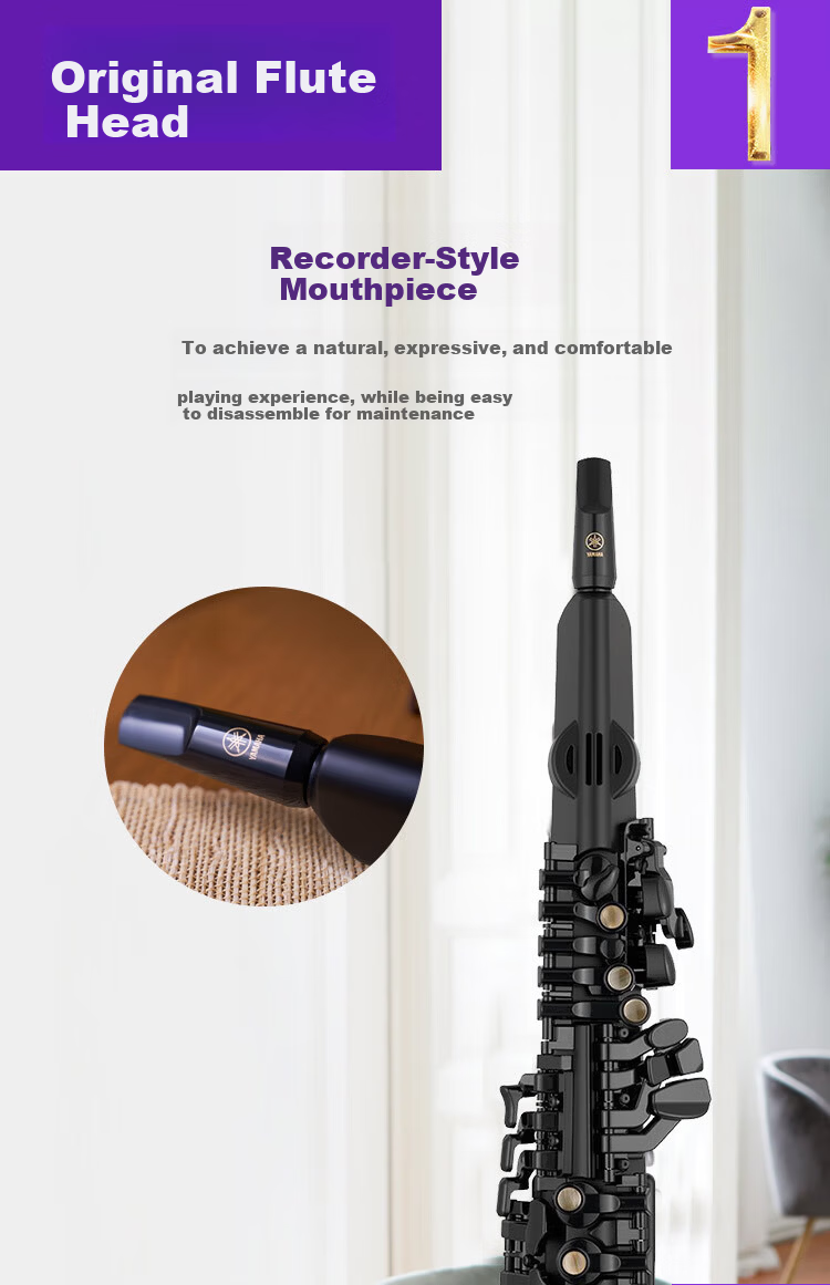 YAMAHA YDS-128C Electronic Saxophone Digital Wind Instrument Professional Imported Original + Official Standard Gift Set 10