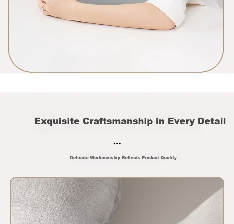 Pierre Cardin Velvet U-Shaped Travel Portable Neck Pillow Gray Memory Foam U-Shaped Pillow - Gray 10