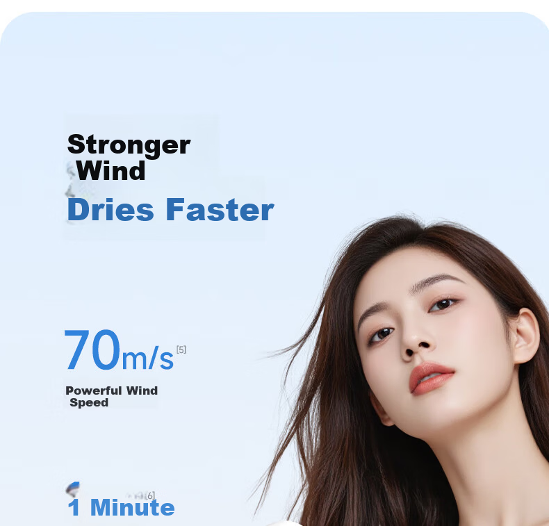 AUX High-Speed Hair Dryer Home Hair Care Negative Ion Quiet Electric Hair Dryer for Men and Women Damage-Free Powerful Fast Drying Hair Blower G01 8