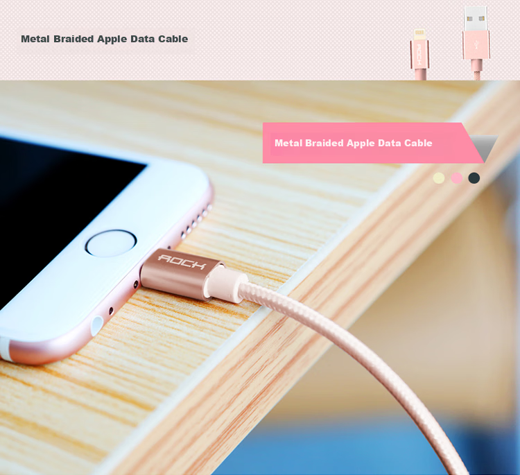 ROCK Apple Charging Cable USB to Type-C Data Cable, 5A Fast Charging, for IPhone 18/Pro Max 17/16/15, Tablets, Laptops, Huawei Honor, Black, 1 Meter 1