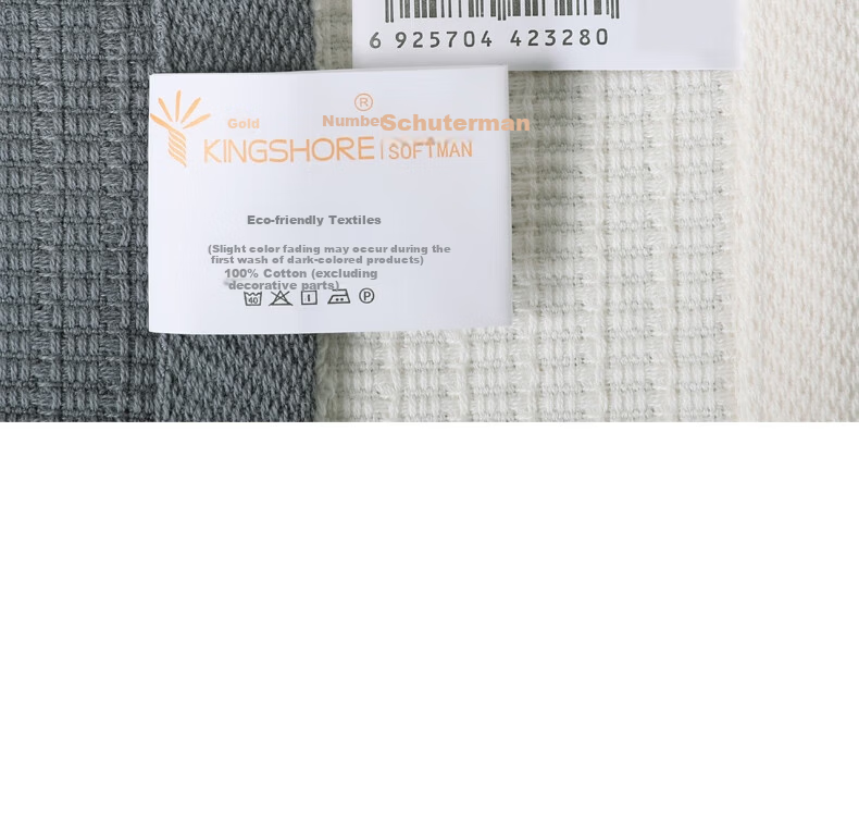 KING SHORE Thickened 100% Pure Cotton Face Towels, All Cotton Absorbent Towels, Class A Hotel and Sports Towels, Pack of 3 9