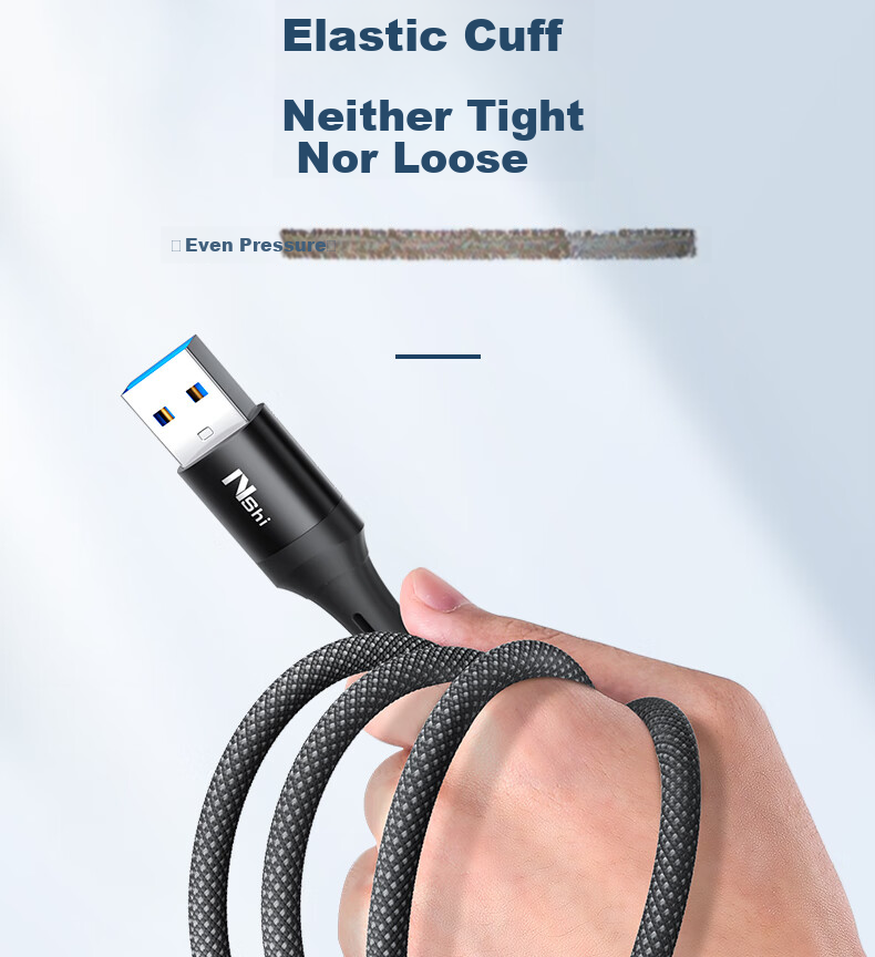Nengsuai Fast USB 3.0 Male to Male Dual-Head Data Cable High-Speed Transmission for External Hard Drive Laptop MP3 Car Set-Top Box Extension Cable 1 Meter 11