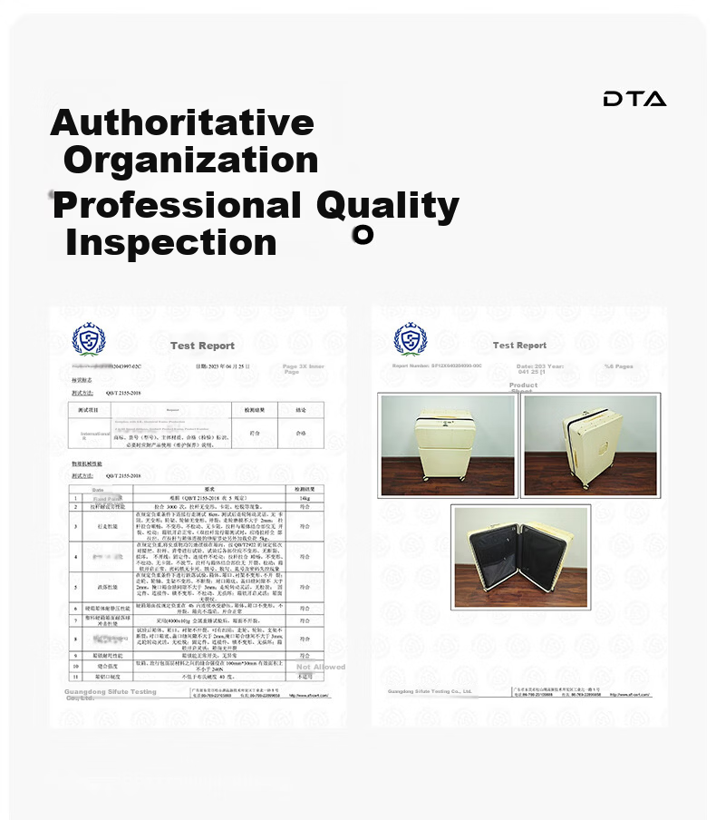 DTA Luggage Suitcase Women Front Open Multifunctional Wide Rod Travel Case Password Leather Box Men White 20 Inch 9