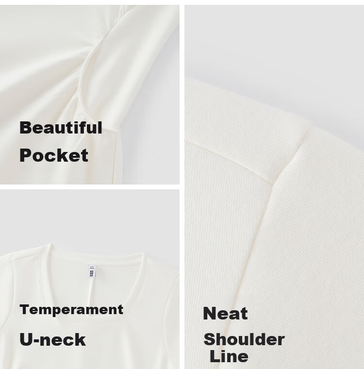 Semir Women's Summer Dress U-Neck Solid Color Pleated Short Sleeve Short Skirt 2026 Minimalist Design 109326114005 18