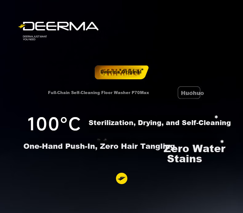 Deerma [Black Technology Bestseller] Bubble Floor Cleaner P90Pro Flagship MAX [Mechanical Arm, No Water Stains, Spot Foam Cleaning, IPX7 Waterproof Soaking, Deodorizing Floor Brush] 2