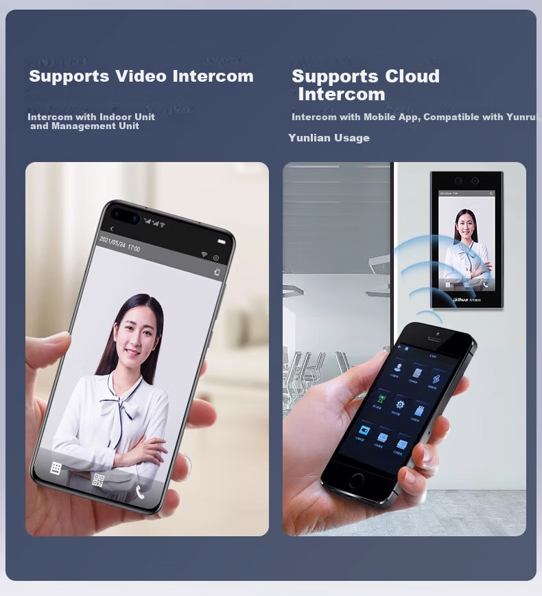 Dahua Facial Recognition Access Control All-in-One Machine Enterprise WeChat Co-branded Attendance Machine 7-inch Large Touch Screen Outdoor Waterproof Face and Card Attendance Turnstile K72 9