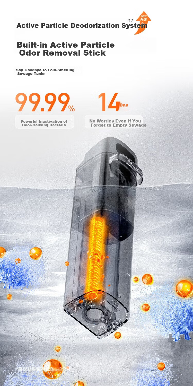 UWANT Cloud Plus Large Door Model Floor Washer with 0-Gravity Handle Push-In Base Station, Home Electric Mop with Vacuum, Wash, and Self-Cleaning Functions 10