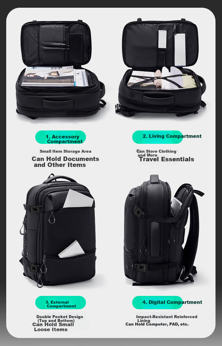 Banjeni Travel Backpack Large Capacity Sports Business Outdoor Laptop Bag Luggage Bag for Men and Women 5