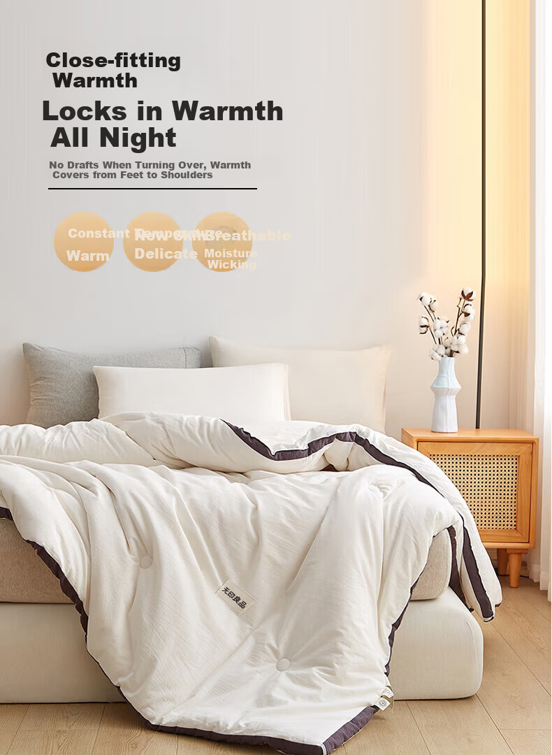 MUJI A-Grade 100% Xinjiang Cotton Quilt Single Student Dormitory Winter Thickened Cotton Quilt Core 6 Jin 150*200cm 11