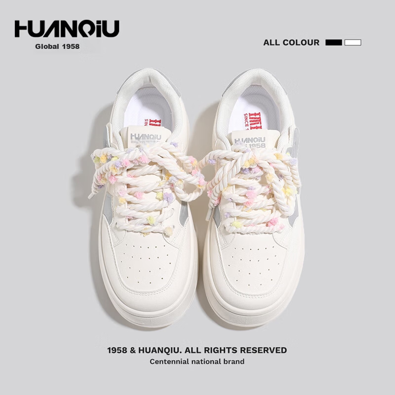 Global Platform Thick Sole Height Increasing White Sneakers for Women Niche 2026 New Campus Style Autumn Winter Casual Skate Shoes Women Beige Gray Size 38
