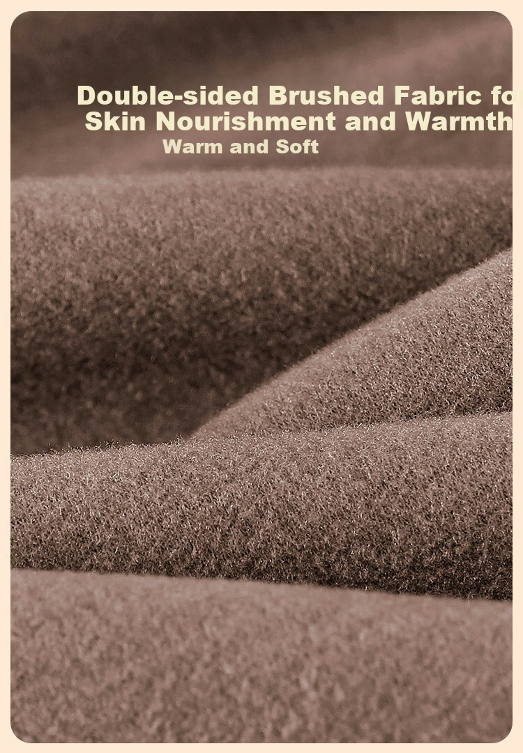 LangSha Plus Size Men's Wool and Silk Autumn Thermal Underwear 10A Antibacterial Warm Base Layer Extra Large Mid-Neck Shirt 5