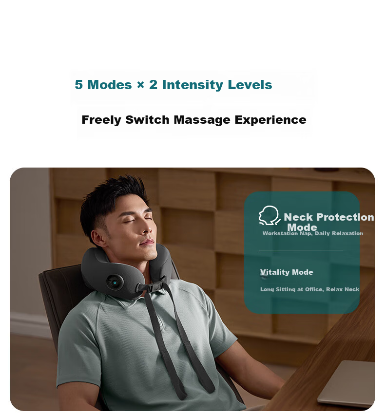 PHILIPS Neck Massager, Small U-Shaped Pillow Massager for Multi-Body Massage And Heat Therapy, Travel And Business Trip Support, 3107N Green, Holiday Birthday Gift, Company Team Building Present 13