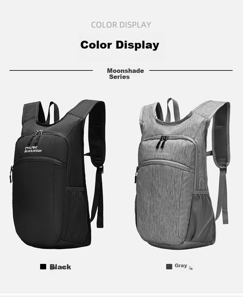 ALPINT MOUNTAIN Elmont 22L Foldable Lightweight Large Capacity Outdoor Backpack Commuter Travel Hiking Mountaineering Bag 6