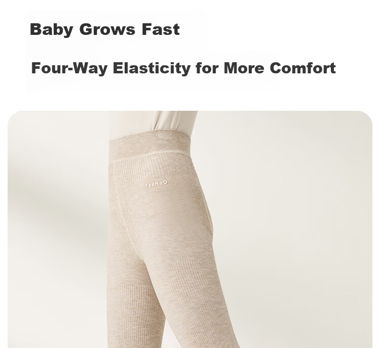 YEEHOO Skin-friendly Baby Velvet Thickened Fleece Children's Warm Pants High Elastic Tights Girls Autumn Winter Socks 11