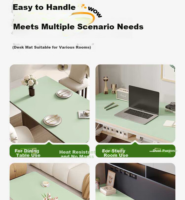 Lange Anti-Stain Eye Protection Eco Silicone Desk Mat Children's Study Writing Desk Pad Primary School Desktop Protector 29