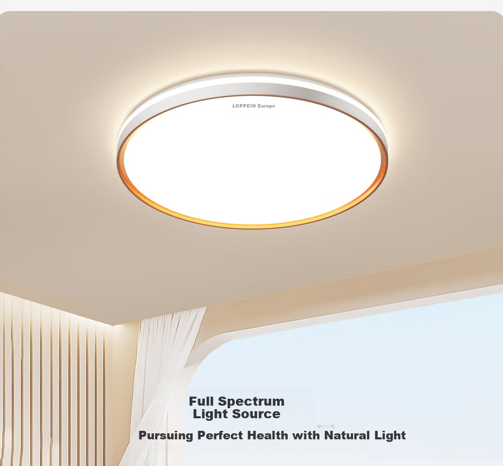 Oppein Full Spectrum Eye Protection LED Ceiling Light for Bedroom Study Children's Room Modern Minimalist Lighting with Installation Included 5