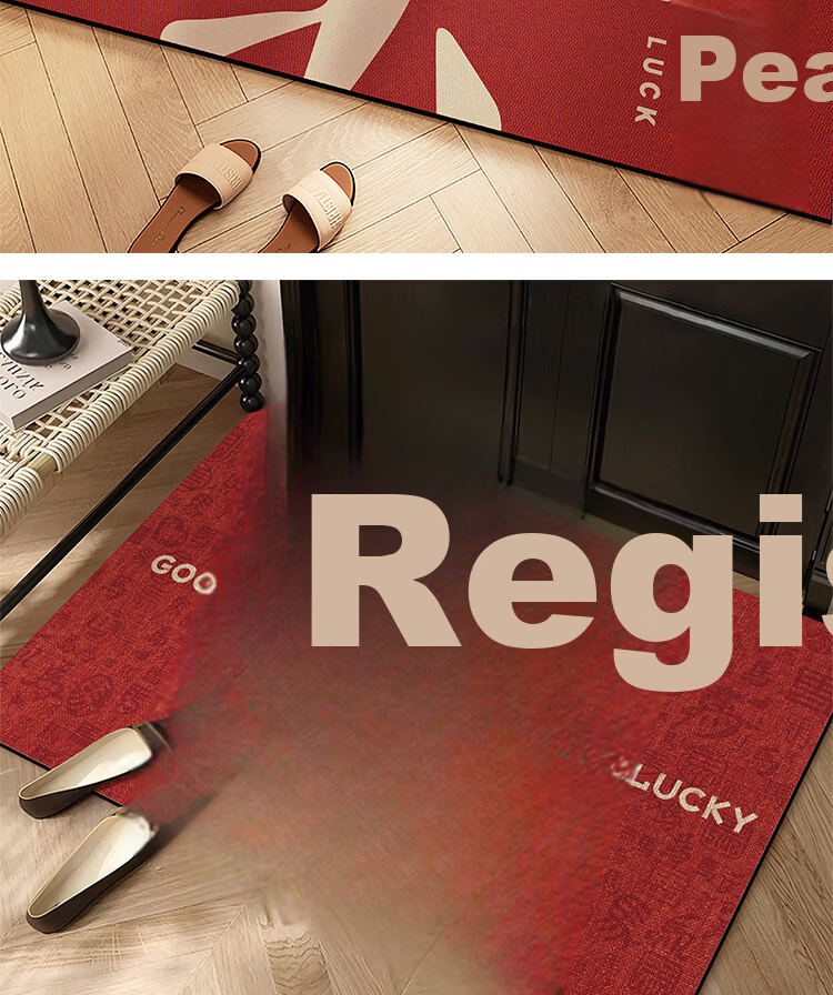 Bodisi Entrance Door Mat Water-Absorbent Non-Slip Cuttable Bathroom Floor Mat 90x60CM 8