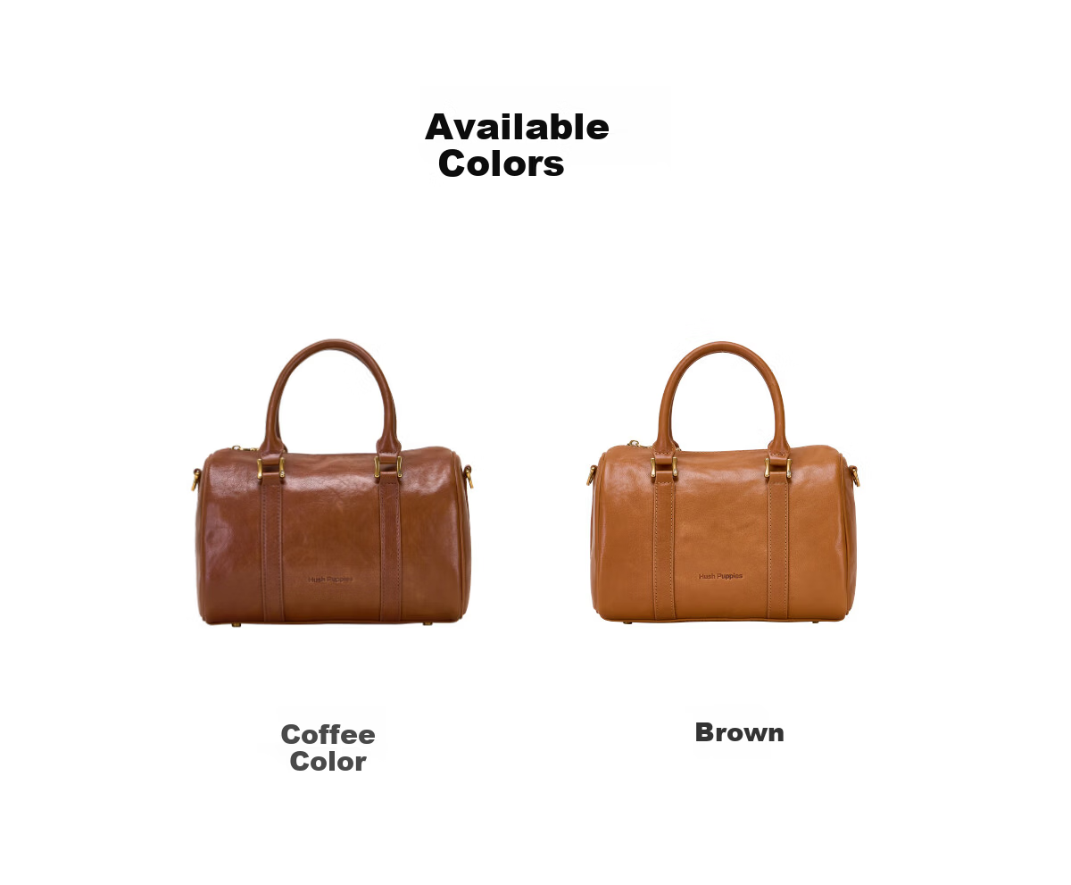 Hush Puppies Women's Bucket Bag Vegetable Tanned Top Layer Cowhide Handbag Birthday Gift for Girlfriend and Wife 15