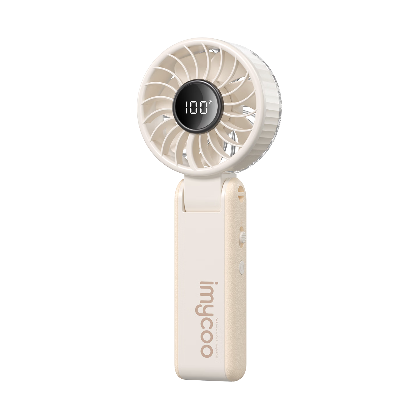 AIMIKU 2026 New Handheld Mini Fan Silent Portable Neck Hanging USB Rechargeable Cooling Foldable Desktop Fan for Students Dormitory Outdoor