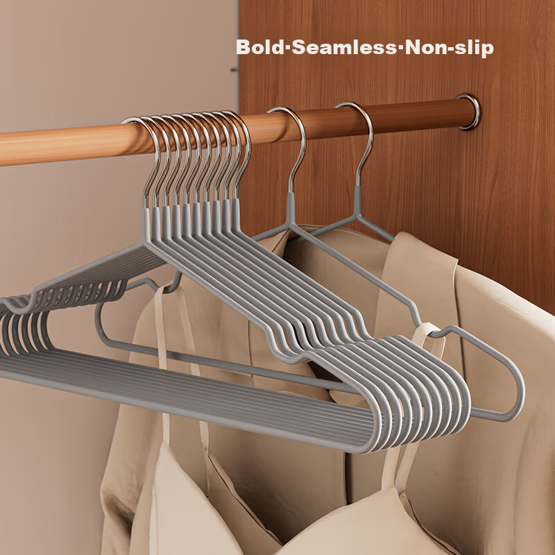 Bonny Home 20-Pack Non-Slip Hangers Household Clothes Hangers No-Trace Coat Racks Student Dormitory Drying Regular Style