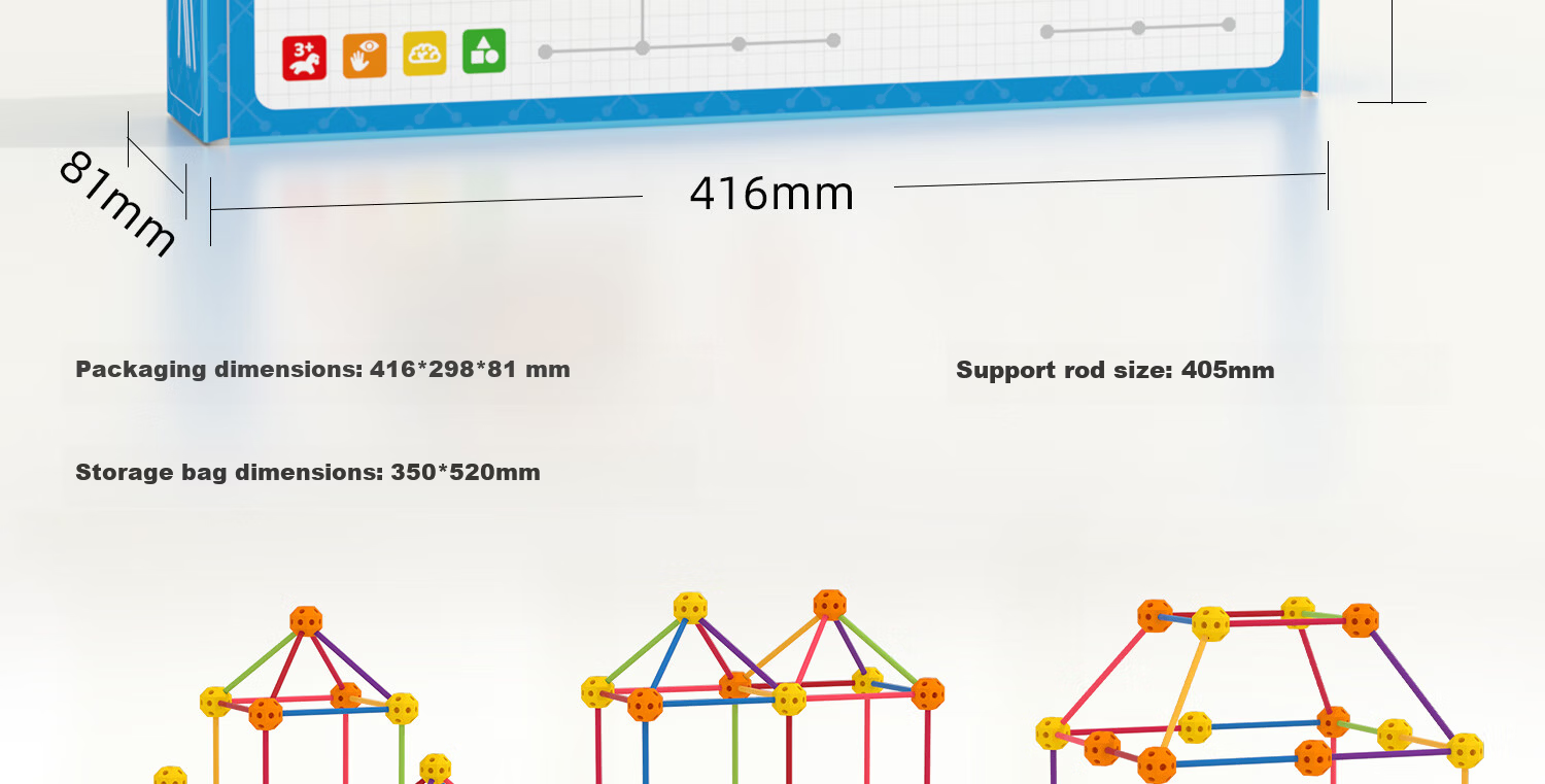 Pinwheel Little Constructor Children's Building Blocks Toy Educational Assembly Large Castle Construction Set for Boys, Glow-In Castle 12
