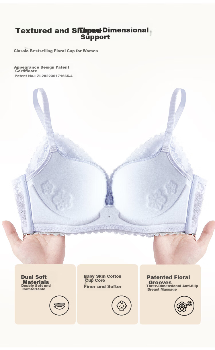 Cosmo Lady Women's Bra Set Push-Up Breathable Sexy Lace Lingerie Gift 2B353I 8