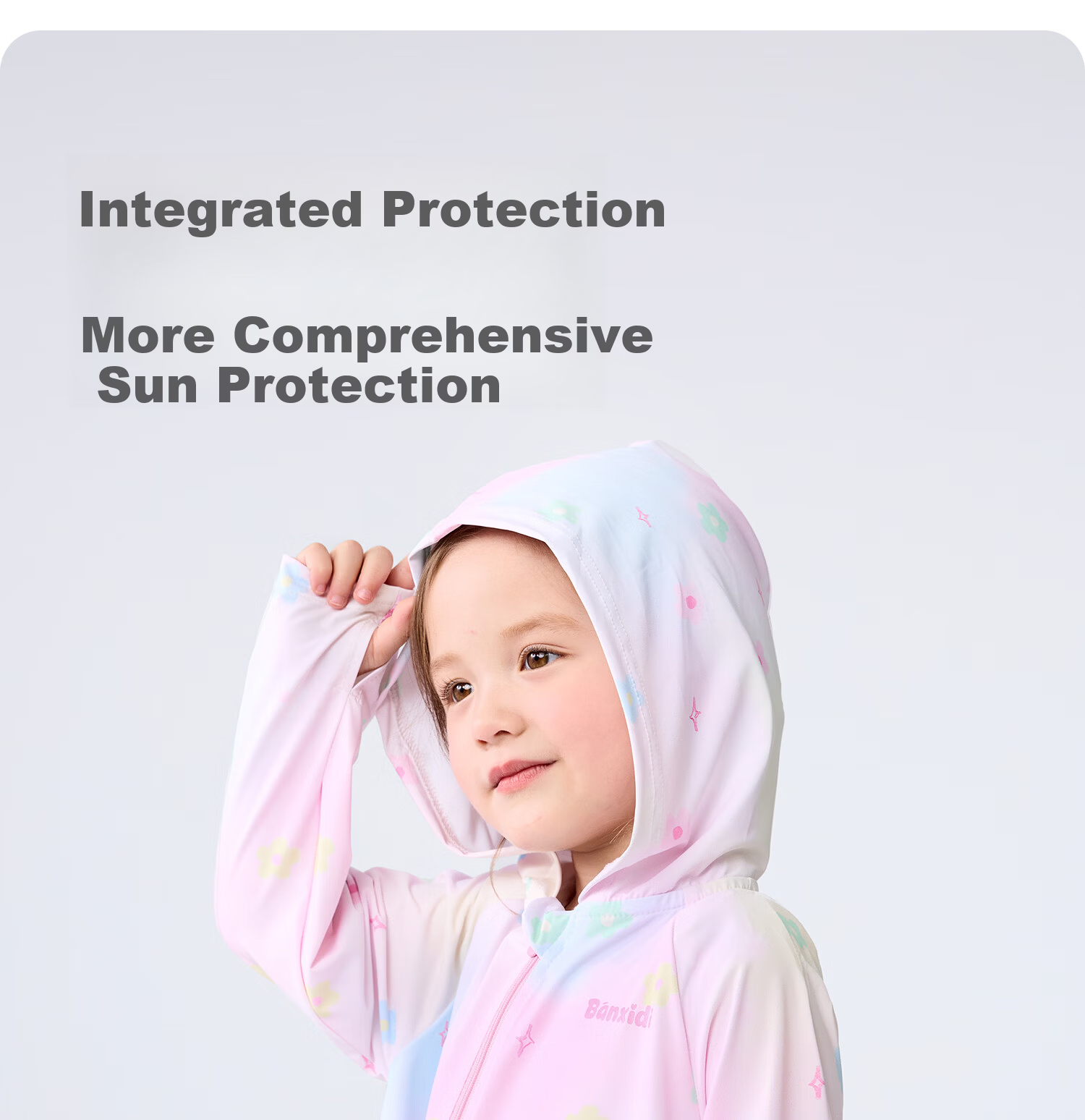Banxidi Girls' Summer Sun Protection Jacket UPF50+ Children's Ice Silk Lightweight Baby Skin Jacket UV Protection 11