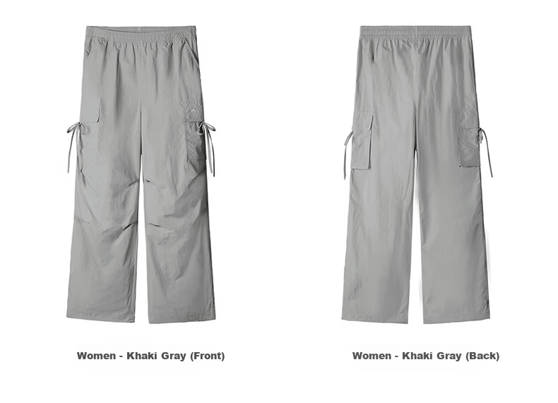CAMEL Casual Workwear Women's Ice Cooling Sun Protection Quick-Dry Outdoor Paratrooper Pants C26BW1L0043 Phantom Black L 8