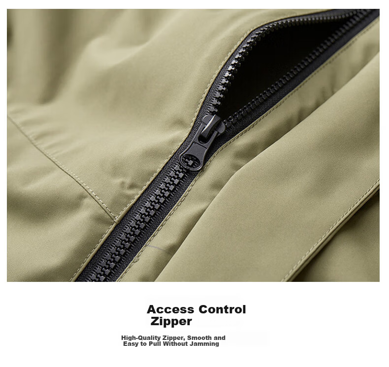 JEEP Men's 3-in-1 Jacket Autumn Winter Outdoor Warm Mountaineering Two-Piece Set Black XL 9