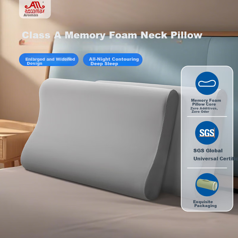 Aromas Pillow Class A Memory Foam Neck Support Pillow Tech Cloud Sense Pro+ Enlarged Wave Zoned Deep Sleep Pillow Core