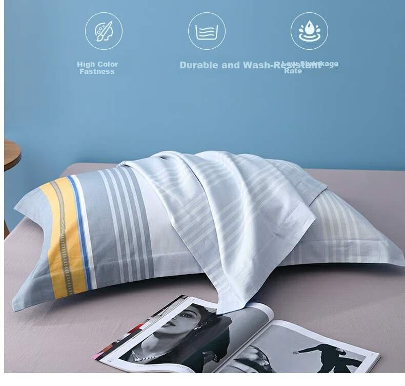 Shuixingjiafang Pillowcases, 100% Pure Cotton, Combed Cotton, Double Pillow Covers, Set of Two, for Home And Dormitory Use, 48x74cm 10