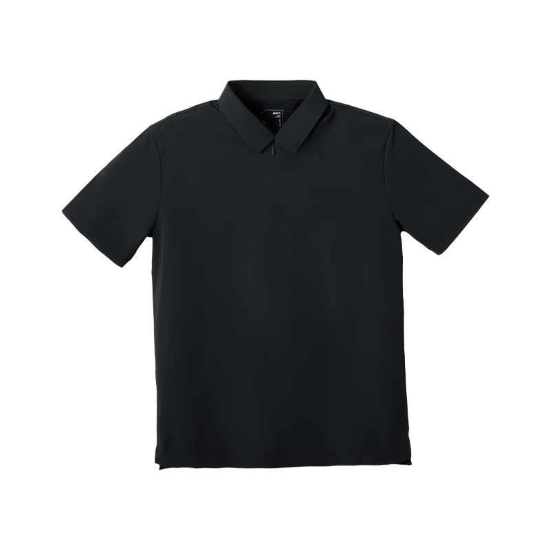 JD Jingzao Men's Short Sleeve Polo Shirt Sweat-Resistant Cooling Summer Commuter T-Shirt Black L Father's Day Gift