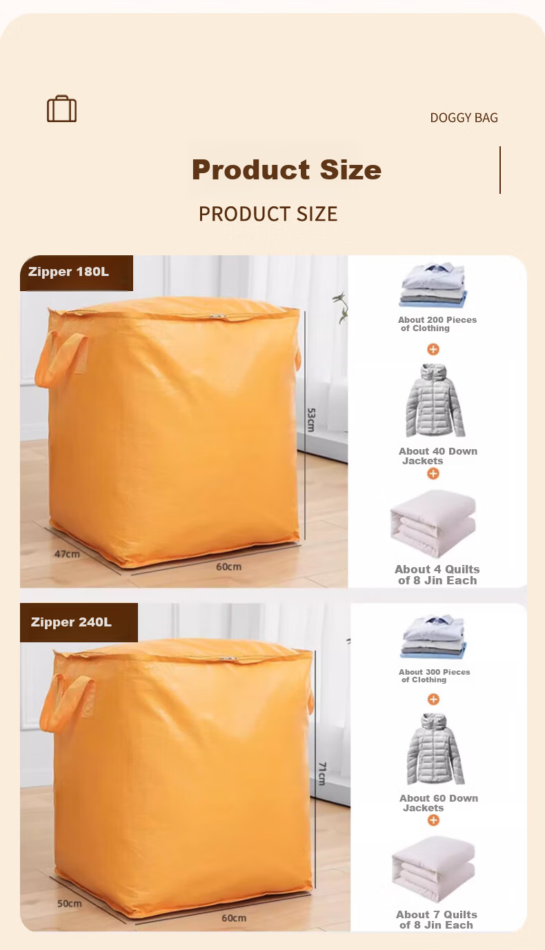 40,000km Large Capacity Moving Packing Bag Storage Organizer Box Woven Snake Skin Luggage Courier Organizer 8