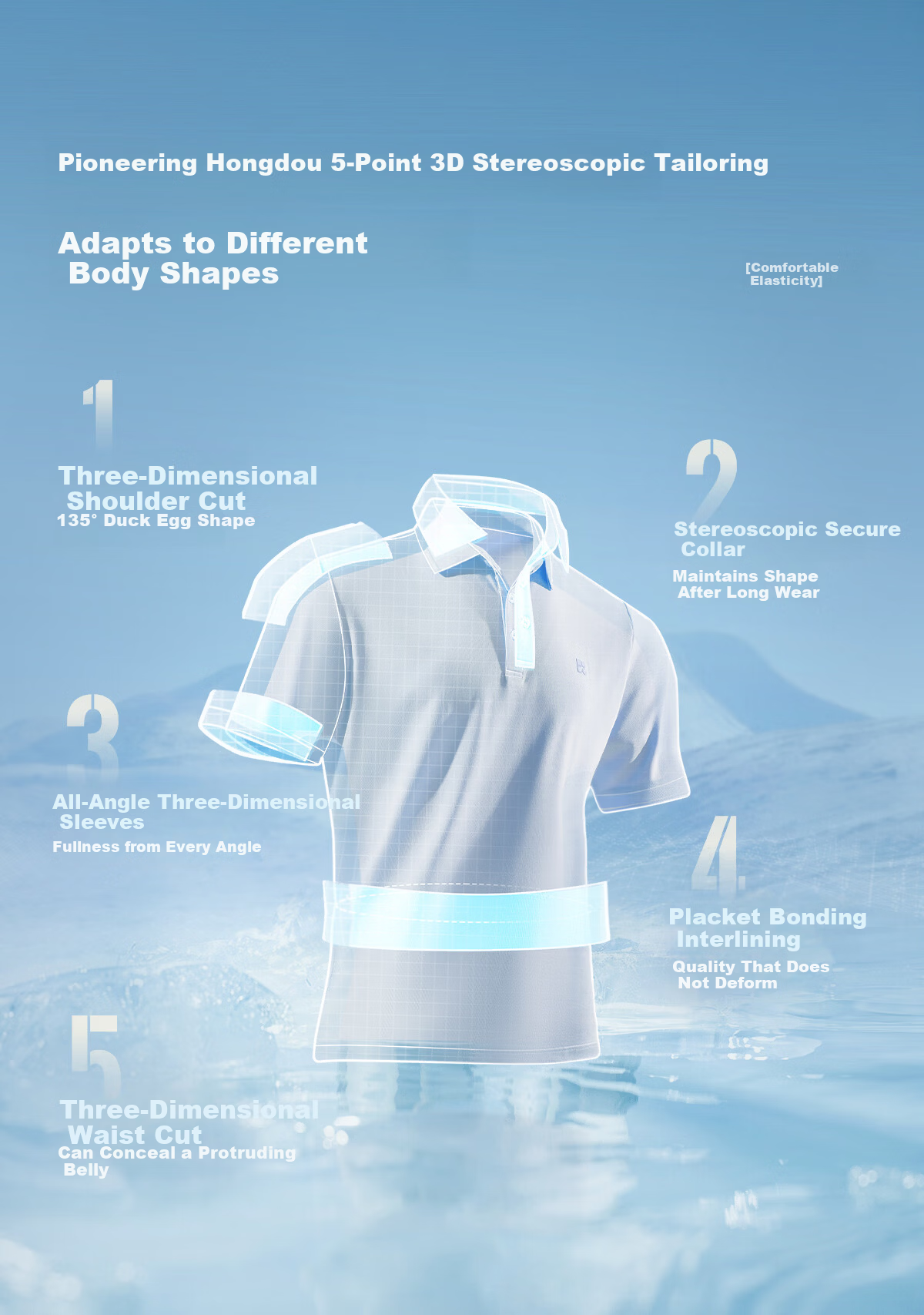 Hodo [Lin Gengxin's Style] Modal Silk Short-Sleeve Cool-Feeling Antibacterial Polo Shirt, Collared T-Shirt 7