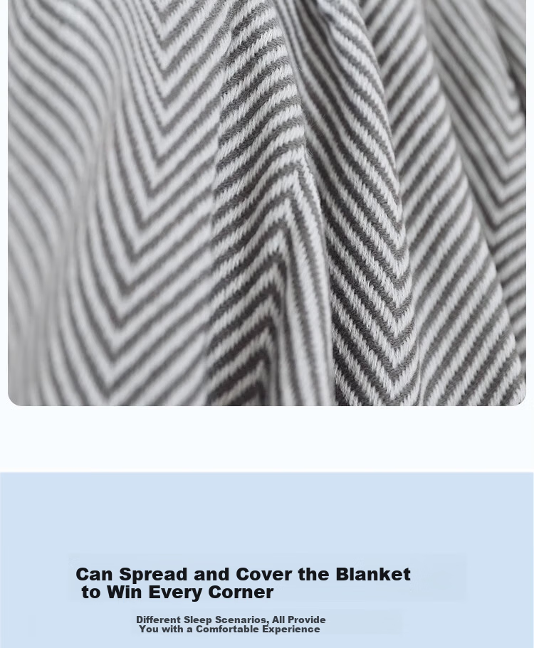 Yuanshenghuo Flannel Air Conditioning Blanket, Office Throw Blanket, Summer Aviation Blanket, 100*120cm, Approximately 500g, Light Gray 7