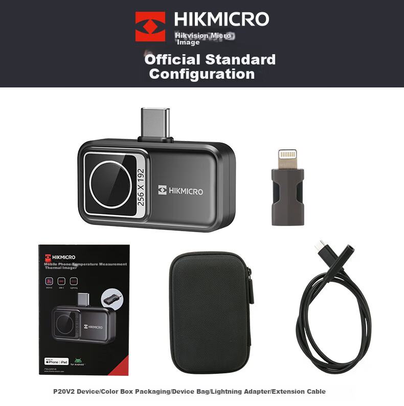 HIKMICRO Thermal Imager Mobile Infrared Thermal Camera HD Night Vision Temperature Measurement Inspection Leak Detection P20 V2 16