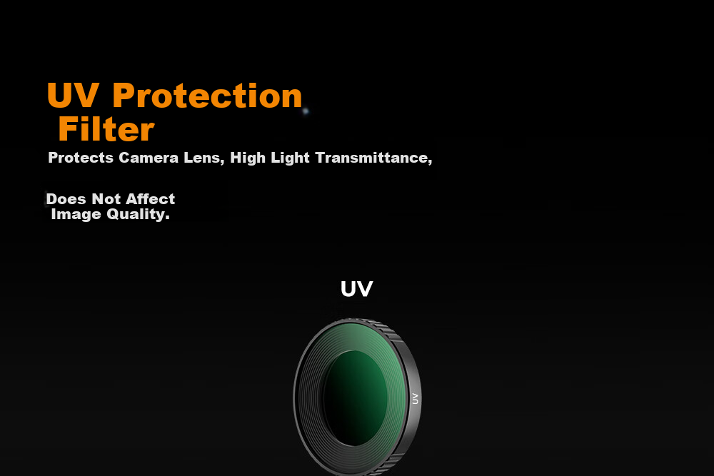 K&F CONCEPT DJI Action 6 ND Neutral Density Filter CPL Polarizer Black Soft 1/4 Photography UV Lens Protector Camera Filter Accessories 11