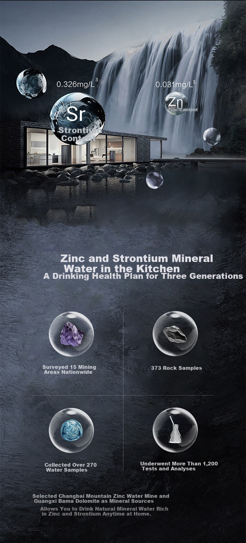Casarte Water Purifier Rich Strontium Mineral Hot and Cold Integrated 1000G 6-Year Long-Lasting Gold Membrane Kitchen Undersink Direct Drinking Reverse Osmosis Water Purifier RZQ19HU1 4