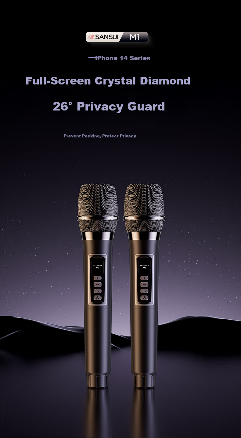 SANSUI M1 Wireless Microphone Universal Mic Home KTV Singing Speech Stage Karaoke Conference Speaker Amplifier Car Use 1