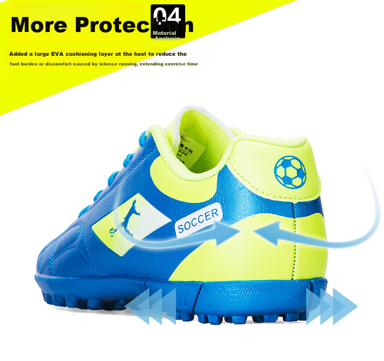 Double Star Bate Men's Football Shoes TF Turf Studs Sports Sneakers Professional Competition Grassland Student Large Size Adult Training Shoes 3
