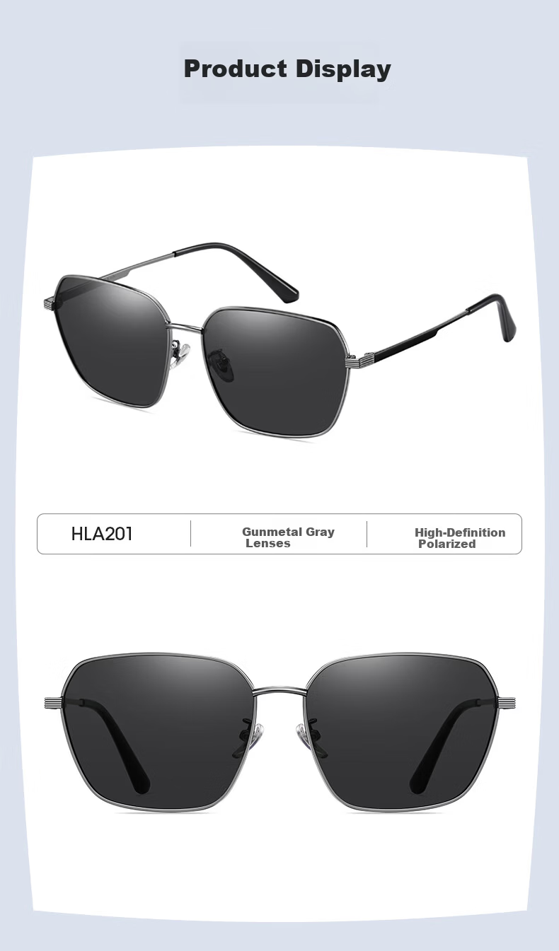 HLA Day and Night Dual-Use Polarized Sunglasses Night Driving Photochromic Men's Night Vision Glasses Anti-Glare for Driving 9