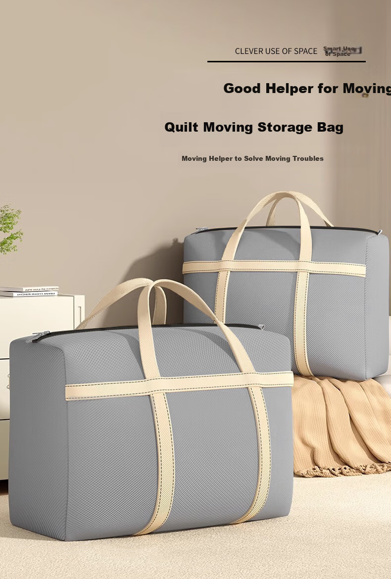 40,000 Kilometers Moving Packing Bag Non-Woven Fabric Extra Large Capacity Clothes Quilt Storage Bag Clothing Cotton Quilt Luggage Organizer Bag 1