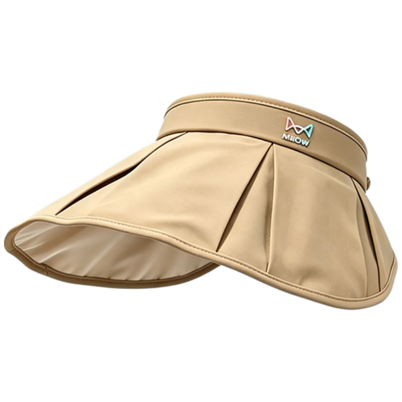 Miiow Women's Summer UV Protection Wide Brim Sun Hat Foldable Face-Covering Sunshade Cap