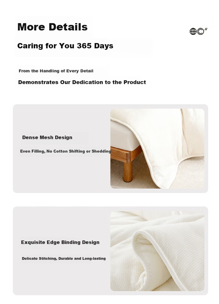 ZiiU Cotton Quilt, Xinjiang Cotton All-Season Comforter, Spring And Autumn Duvet Insert, Cotton Wadding Mattress Pad, 4 Jin (2 Kg), 200x230cm 4